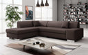 Canapé d’angle design Pina avec fonction couchage et rabattable