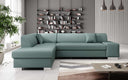 Canapé d’angle design Pina avec fonction couchage et rabattable
