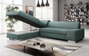 Canapé d’angle design Pina avec fonction couchage et rabattable