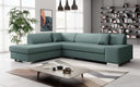 Canapé d’angle design Pina avec fonction couchage et rabattable