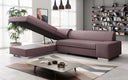 Canapé d’angle design Pina avec fonction couchage et rabattable