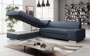 Canapé d’angle design Pina avec fonction couchage et rabattable