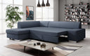Canapé d’angle design Pina avec fonction couchage et rabattable