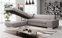Canapé d’angle design Pina avec fonction couchage et rabattable