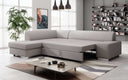 Canapé d’angle design Pina avec fonction couchage et rabattable