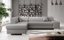Canapé d’angle design Pina avec fonction couchage et rabattable