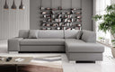 Canapé d’angle design Pina avec fonction couchage et rabattable