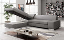 Canapé d’angle design Pina avec fonction couchage et rabattable