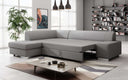 Canapé d’angle design Pina avec fonction couchage et rabattable