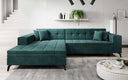 Designer corner sofa Frida with sleeping function