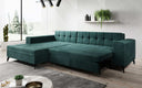 Designer corner sofa Frida with sleeping function