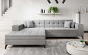 Designer corner sofa Frida with sleeping function