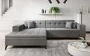 Designer corner sofa Frida with sleeping function