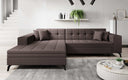 Designer corner sofa Frida with sleeping function