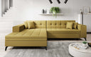 Designer corner sofa Frida with sleeping function