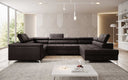 Canapé designer Torino avec fonction couchage et rabattable
