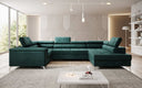 Canapé designer Torino avec fonction couchage et rabattable