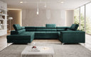 Canapé designer Torino avec fonction couchage et rabattable
