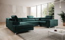 Canapé designer Torino avec fonction couchage et rabattable