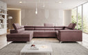 Canapé designer Torino avec fonction couchage et rabattable