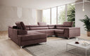 Canapé designer Torino avec fonction couchage et rabattable