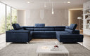 Canapé designer Torino avec fonction couchage et rabattable