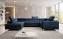 Canapé designer Torino avec fonction couchage et rabattable