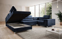 Canapé designer Torino avec fonction couchage et rabattable