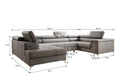 Canapé designer Torino avec fonction couchage et rabattable