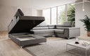 Canapé designer Torino avec fonction couchage et rabattable