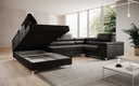 Canapé designer Torino avec fonction couchage et rabattable