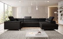 Canapé designer Torino avec fonction couchage et rabattable