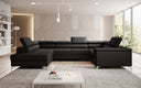 Canapé designer Torino avec fonction couchage et rabattable