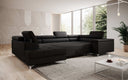 Canapé designer Torino avec fonction couchage et rabattable