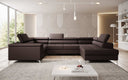 Canapé designer Torino avec fonction couchage et rabattable