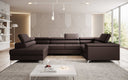 Canapé designer Torino avec fonction couchage et rabattable