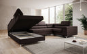 Canapé designer Torino avec fonction couchage et rabattable