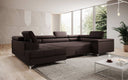 Canapé designer Torino avec fonction couchage et rabattable