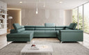Canapé designer Torino avec fonction couchage et rabattable