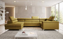 Canapé designer Torino avec fonction couchage et rabattable