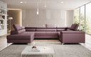 Canapé designer Torino avec fonction couchage et rabattable