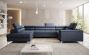 Canapé designer Torino avec fonction couchage et rabattable