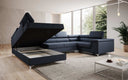 Canapé designer Torino avec fonction couchage et rabattable