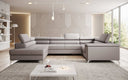 Canapé designer Torino avec fonction couchage et rabattable