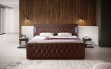 Boxspringbett Charme mit LED, USB und Stauraum (4 Schubladen) - Luxusbetten24