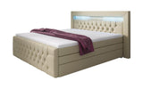 Boxspringbett Sonno mit RGB, USB und Stauraum - Luxusbetten24