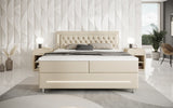 Boxspringbett Verdino mit RGB, USB und Stauraum - Luxusbetten24