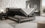 Boxspringbett Verdino mit RGB, USB und Stauraum - Luxusbetten24