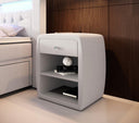 Designer Nachttisch Lilly mit USB Anschluss (Samt) - Luxusbetten24