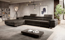 Designer Sofa Alonzo Maxi mit Schlaf- und Klappfunktion (Samt) - Luxusbetten24